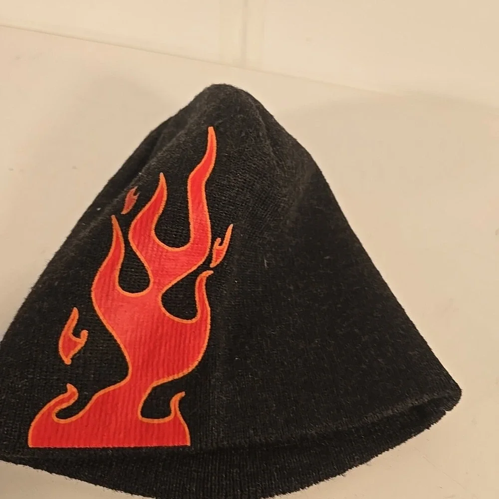 Men's Winter‎ Flame Beanie Hat - one size fits all